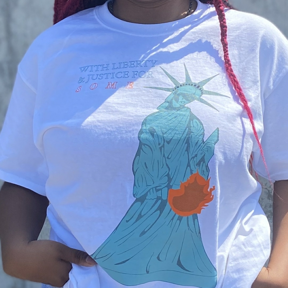 Ashamed statue of Liberty t-shirts - Picture 2 of 3